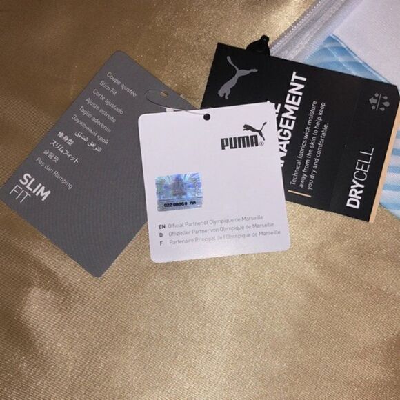 NWT PUMA DROIT AU BUT L SLIM FIT OM Stadium Jacket athletic dry moisture manage - Picture 11 of 11